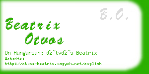 beatrix otvos business card